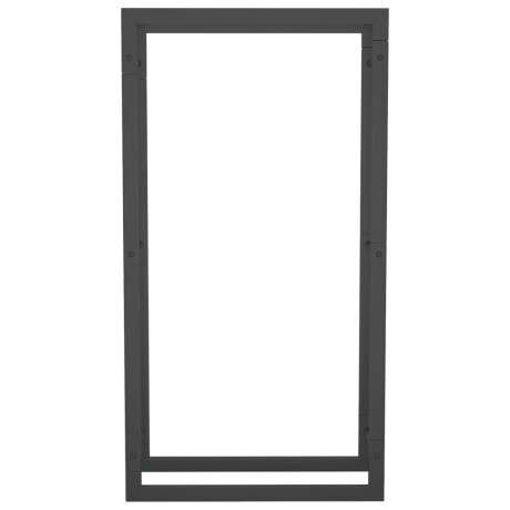 vidaXL Haardhoutrek 50x28x94 cm staal matzwart afbeelding3 - 1