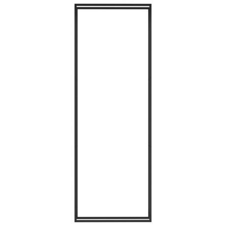 vidaXL Haardhoutrek 110x28x312 cm staal matzwart afbeelding3 - 1