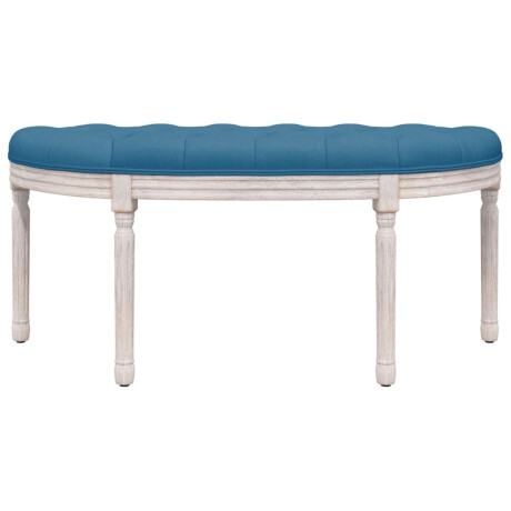 vidaXL Bankje 110,5x45x49 cm fluweel blauw afbeelding3 - 1