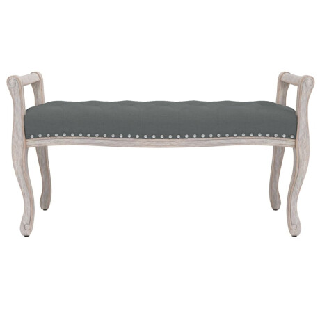 vidaXL Bankje 110x45x60 cm stof donkergrijs afbeelding3 - 1