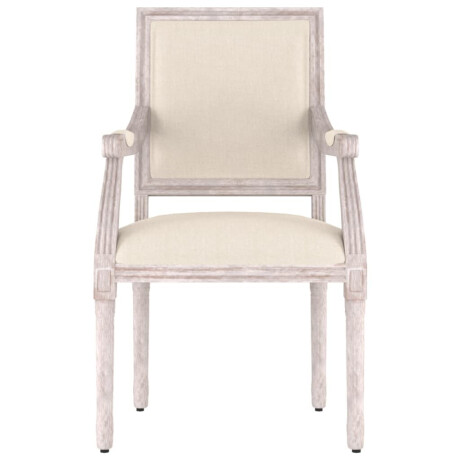 vidaXL Fauteuil 54x59x99 cm linnen afbeelding3 - 1