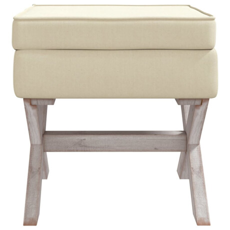vidaXL Opbergkruk 45x45x49 cm linnen beige afbeelding3 - 1