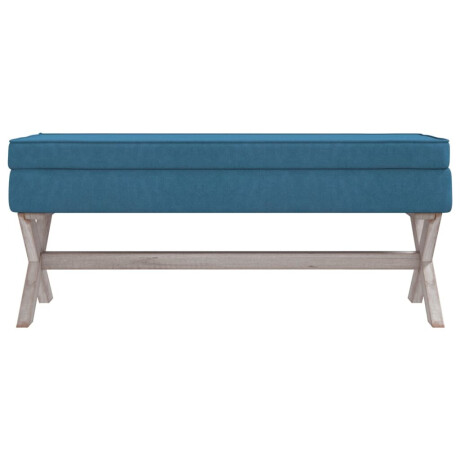 vidaXL Opbergkruk 110x45x49 cm fluweel blauw afbeelding3 - 1