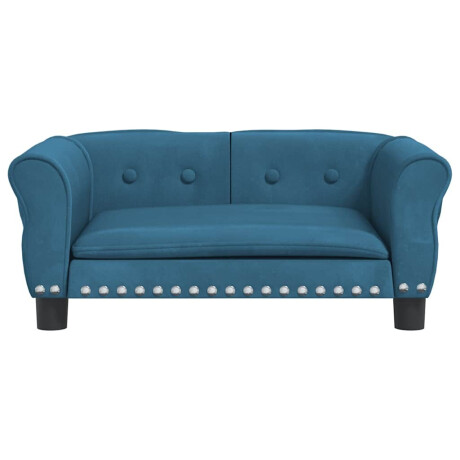 vidaXL Hondenmand 70x45x30 cm fluweel blauw afbeelding3 - 1