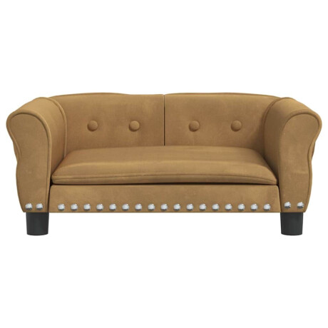 vidaXL Hondenmand 70x45x30 cm fluweel bruin afbeelding3 - 1