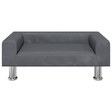 vidaXL Hondenmand 70x45x26,5 cm fluweel donkergrijs afbeelding3 - 1