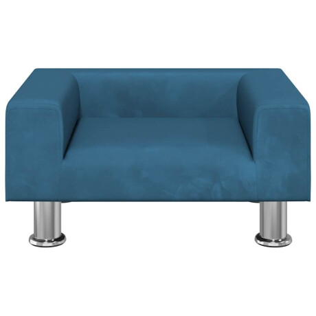 vidaXL Hondenmand 50x40x26,5 cm fluweel blauw afbeelding3 - 1