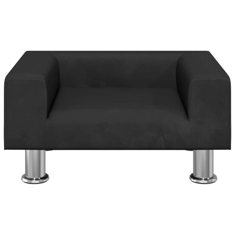 vidaXL Hondenmand 50x40x26,5 cm fluweel zwart afbeelding3 - 1