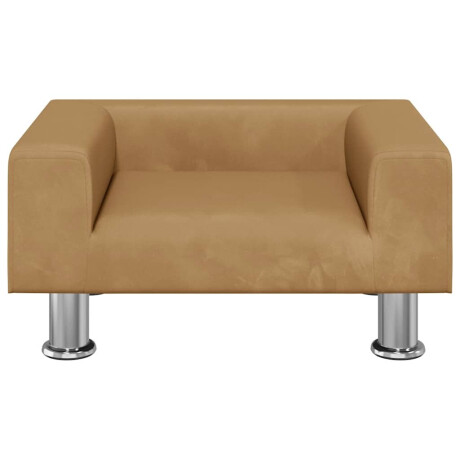 vidaXL Hondenmand 50x40x26,5 cm fluweel bruin afbeelding3 - 1