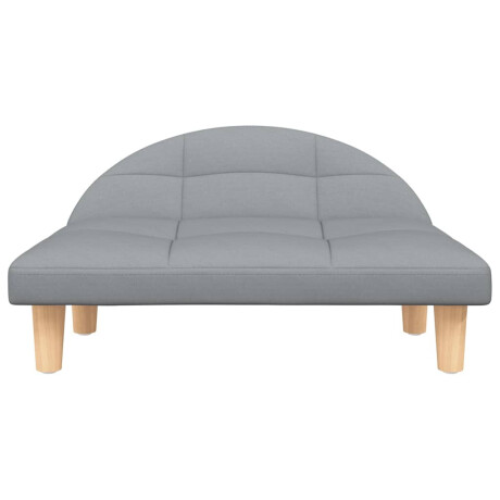 vidaXL Hondenmand 70x52x30 cm stof lichtgrijs afbeelding3 - 1