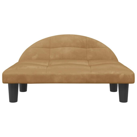 vidaXL Hondenmand 70x52x30 cm fluweel bruin afbeelding3 - 1