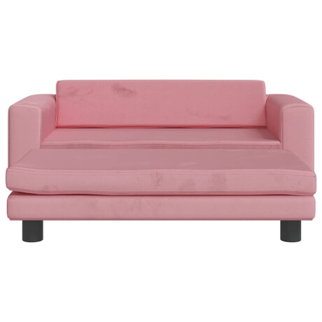 vidaXL Hondenmand met verlengstuk 100x50x30 cm fluweel roze afbeelding3 - 1