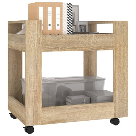 vidaXL Bureaukastje 60x45x60 cm bewerkt hout sonama eikenkleurig afbeelding3 - 1