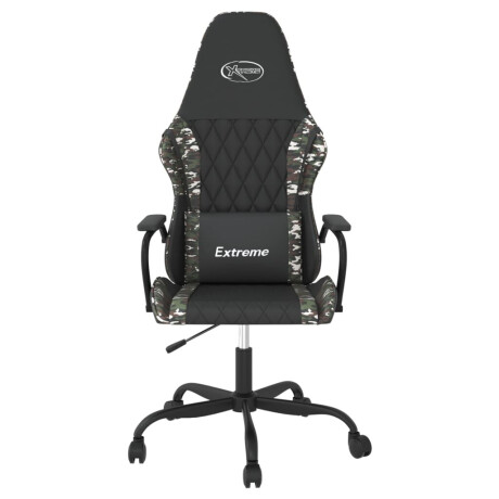 vidaXL Gamestoel kunstleer zwart en camouflage afbeelding3 - 1