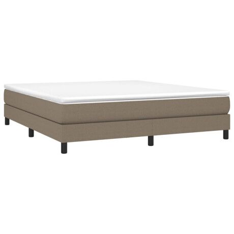 vidaXL Boxspring bed stof taupe 160x200 cm afbeelding3 - 1