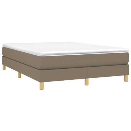 vidaXL Bedframe zonder matras stof taupe 140x200 cm afbeelding3 - 1