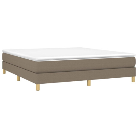 vidaXL Bedframe zonder matras stof taupe 160x200 cm afbeelding3 - 1