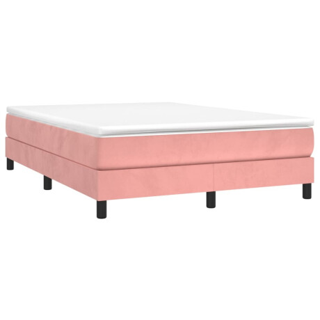 vidaXL Bedframe fluweel roze 140x200 cm afbeelding3 - 1