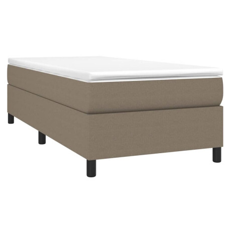 vidaXL Bedframe zonder matras 80x200 cm stof taupe afbeelding3 - 1