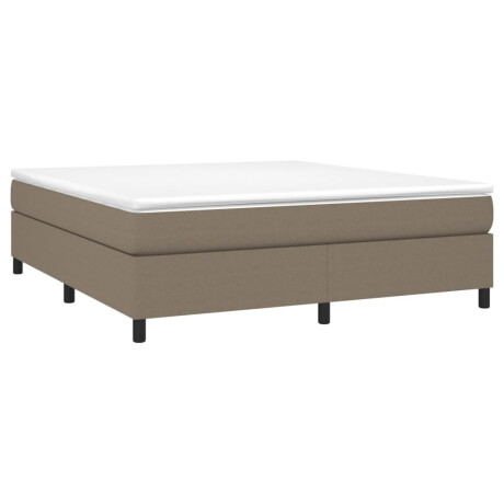 vidaXL Bedframe zonder matras stof taupe 180x200 cm afbeelding3 - 1