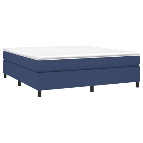 vidaXL Bedframe zonder matras stof blauw 180x200 cm afbeelding3 - 1