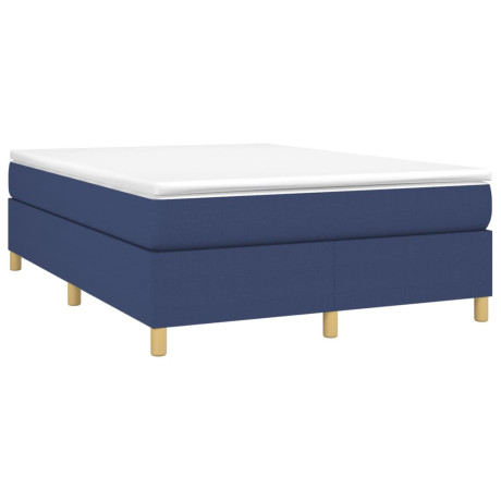 vidaXL Bedframe stof blauw 140x200 cm afbeelding3 - 1