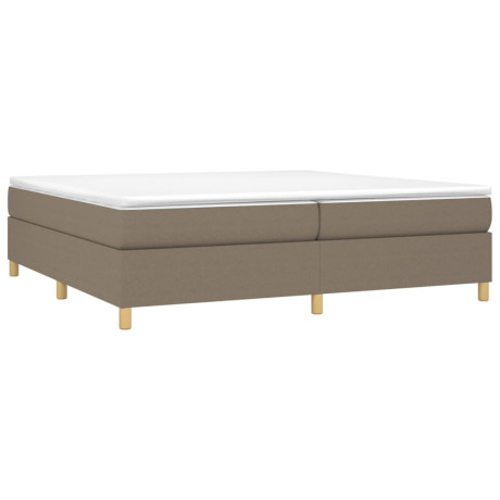 vidaXL Bedframe zonder matras stof taupe 200x200 cm afbeelding3 - 1