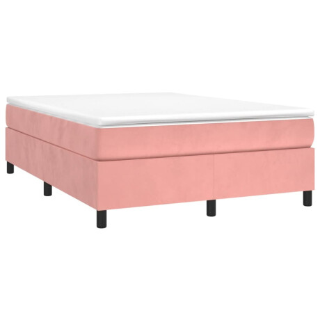 vidaXL Bedframe fluweel roze 140x190 cm afbeelding3 - 1