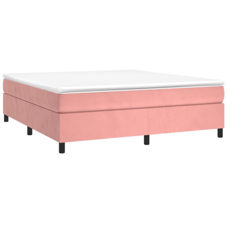 vidaXL Bedframe fluweel roze 200x200 cm afbeelding3 - 1