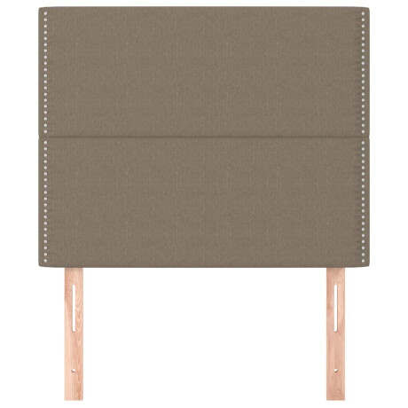 vidaXL Hoofdborden 2 st 90x5x78/88 cm stof taupe afbeelding3 - 1