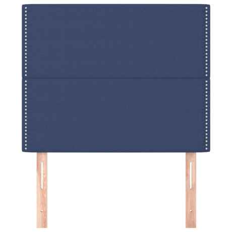 vidaXL Hoofdborden 2 st 90x5x78/88 cm stof blauw afbeelding3 - 1
