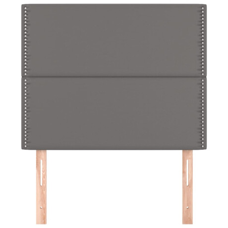 vidaXL Hoofdborden 2 st 100x5x78/88 cm kunstleer grijs afbeelding3 - 1