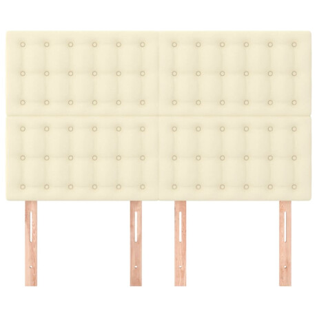 vidaXL Hoofdbord crème 144x5x118/128 cm kunstleer afbeelding3 - 1