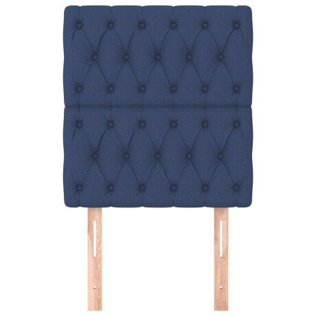 vidaXL Hoofdborden 2 st 80x7x78/88 cm stof blauw afbeelding3 - 1