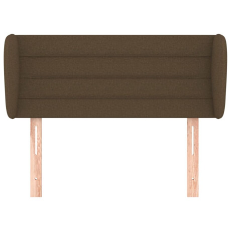 vidaXL Hoofdbord met randen 93x23x78/88 cm stof donkerbruin afbeelding3 - 1