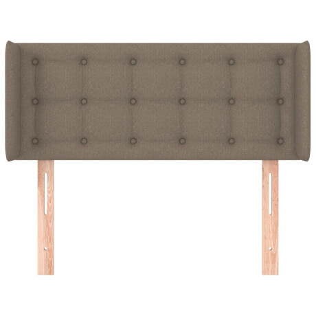 vidaXL Hoofdbord met randen 93x16x78/88 cm stof taupe afbeelding3 - 1