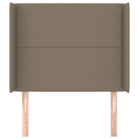 vidaXL Hoofdbord met randen 93x16x118/128 cm stof taupe afbeelding3 - 1