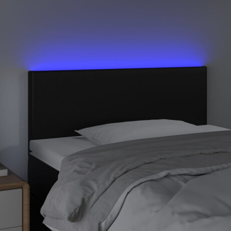vidaXL Hoofdbord LED 90x5x78/88 cm kunstleer zwart afbeelding3 - 1