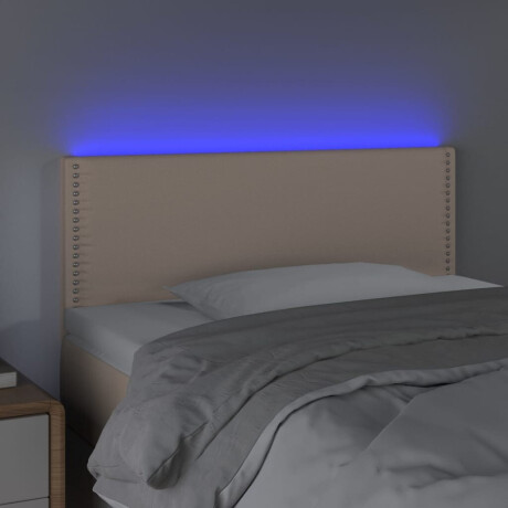 vidaXL Hoofdbord LED 80x5x78/88 cm kunstleer cappuccinokleurig afbeelding3 - 1
