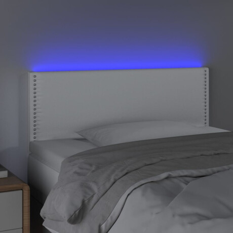 vidaXL Hoofdbord LED 90x5x78/88 cm kunstleer wit afbeelding3 - 1