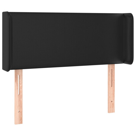 vidaXL Hoofdbord LED 103x16x78/88 cm kunstleer zwart afbeelding3 - 1
