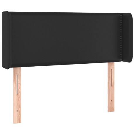 vidaXL Hoofdbord LED 103x16x78/88 cm kunstleer zwart afbeelding3 - 1