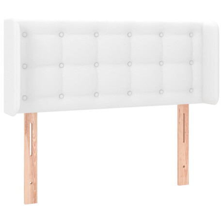 vidaXL Hoofdbord LED 83x16x78/88 cm kunstleer wit afbeelding3 - 1