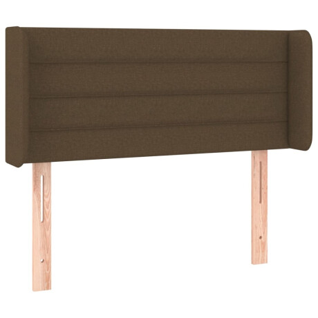 vidaXL Hoofdbord LED 93x16x78/88 cm stof donkerbruin afbeelding3 - 1