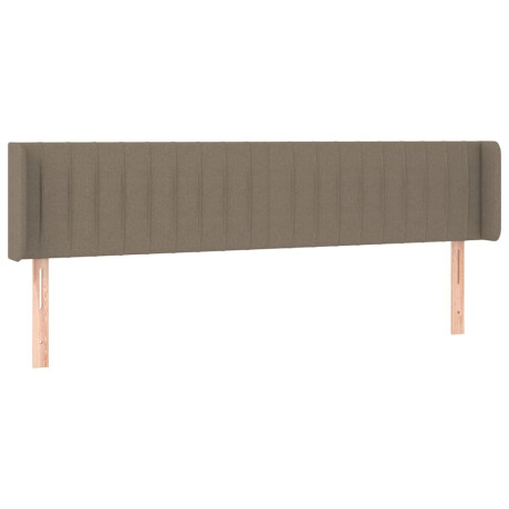 vidaXL Hoofdbord LED 163x16x78/88 cm stof taupe afbeelding3 - 1