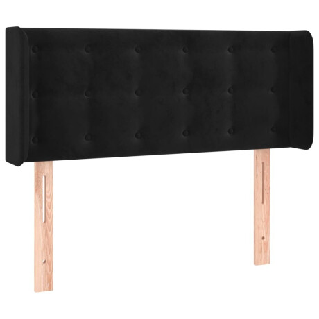 vidaXL Hoofdbord LED 83x16x78/88 cm fluweel zwart afbeelding3 - 1