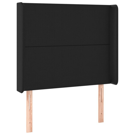 vidaXL Hoofdbord LED 103x16x118/128 cm kunstleer zwart afbeelding3 - 1