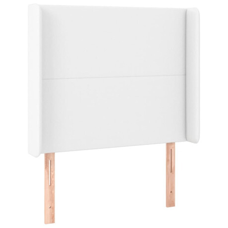 vidaXL Hoofdbord LED 103x16x118/128 cm kunstleer wit afbeelding3 - 1