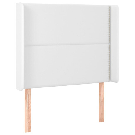 vidaXL Hoofdbord LED 93x16x118/128 cm kunstleer wit afbeelding3 - 1