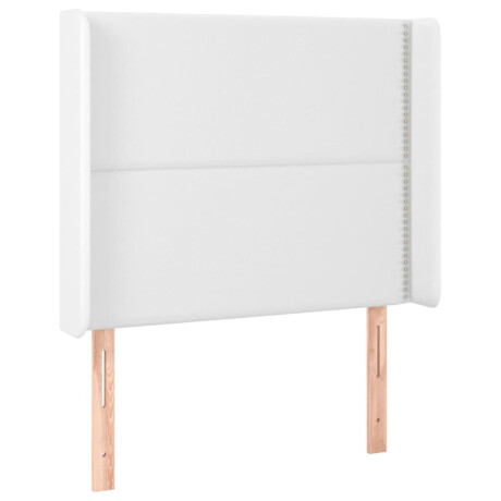 vidaXL Hoofdbord LED 103x16x118/128 cm kunstleer wit afbeelding3 - 1